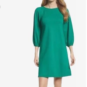 Eliza J Shift Dress with Balloon Sleeves